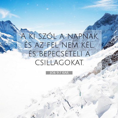 Jób 9:7 KAR Bibliai verskép
