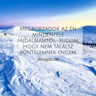 Jób 9:28 KAR Bibliai verskép