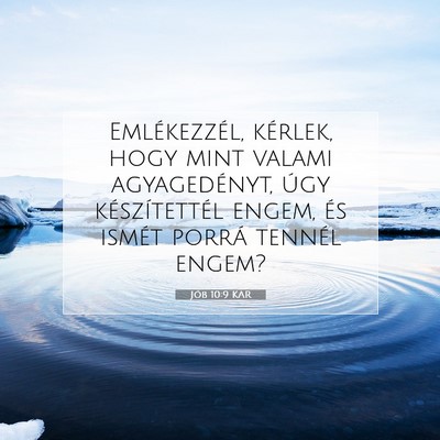 Jób 10:9 KAR Bibliai verskép