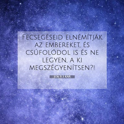 Jób 11:3 KAR Bibliai verskép