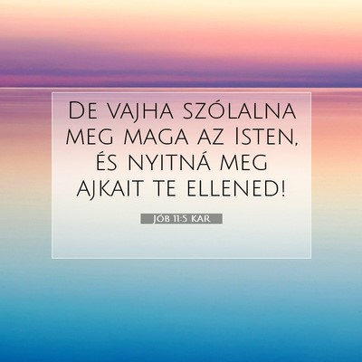 Jób 11:5 KAR Bibliai verskép