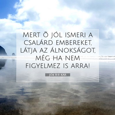 Jób 11:11 KAR Bibliai verskép
