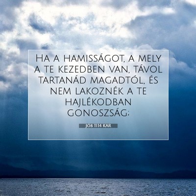 Jób 11:14 KAR Bibliai verskép