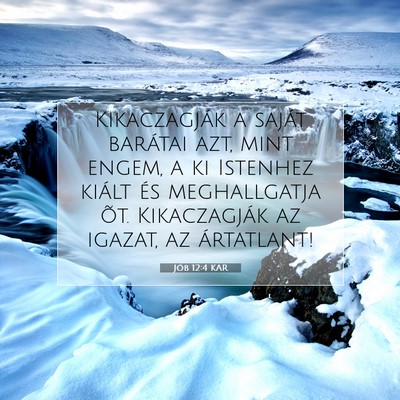 Jób 12:4 KAR Bibliai verskép