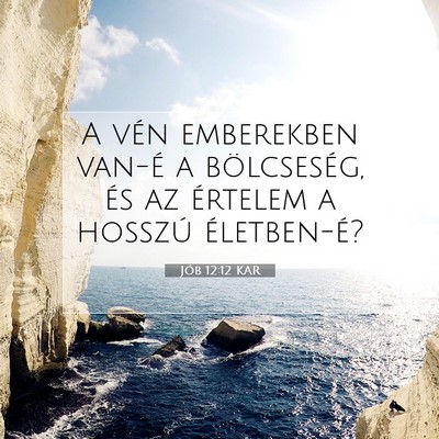 Jób 12:12 KAR Bibliai verskép