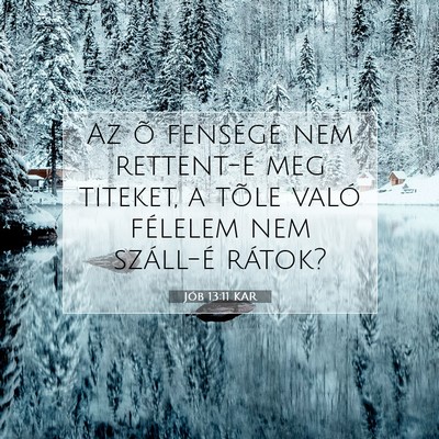 Jób 13:11 KAR Bibliai verskép
