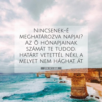 Jób 14:5 Bibliai vers magyarázata