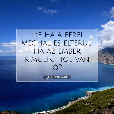 Jób 14:10 Bibliai vers magyarázata
