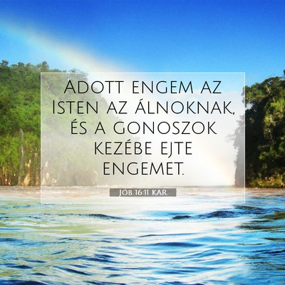 Jób 16:11 KAR Bibliai verskép