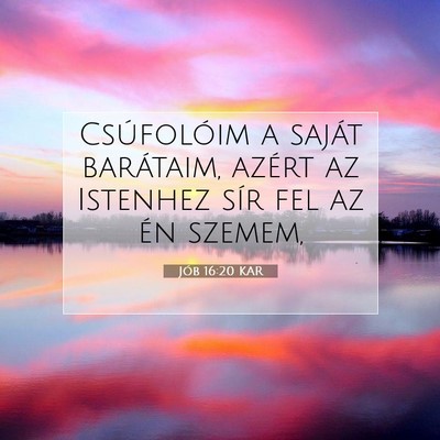 Jób 16:20 KAR Bibliai verskép