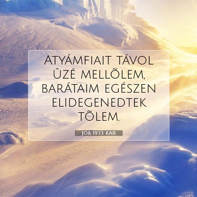 Jób 19:13 KAR Bibliai verskép