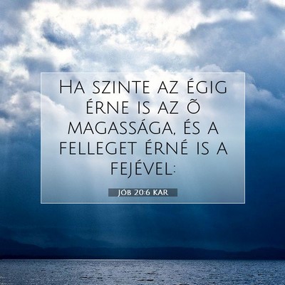 Jób 20:6 KAR Bibliai verskép