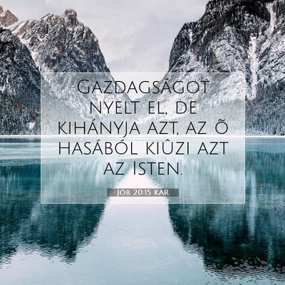 Jób 20:15 KAR Bibliai verskép
