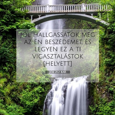 Jób 21:2 KAR Bibliai verskép