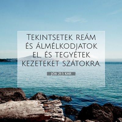 Jób 21:5 KAR Bibliai verskép