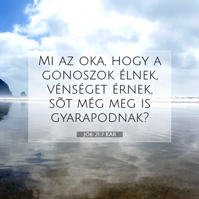 Jób 21:7 KAR Bibliai verskép