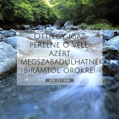 Jób 23:7 KAR Bibliai verskép