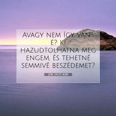 Jób 24:25 KAR Bibliai verskép