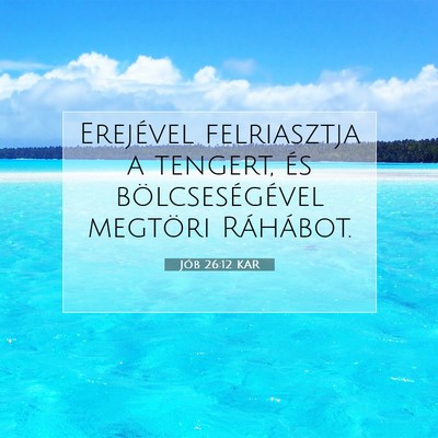 Jób 26:12 KAR Bibliai verskép