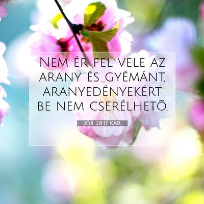 Jób 28:17 Bibliai vers magyarázata