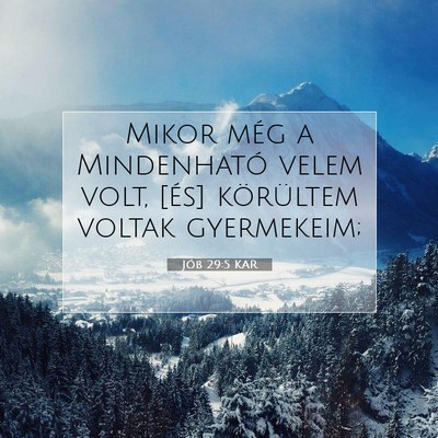 Jób 29:5 Bibliai vers magyarázata