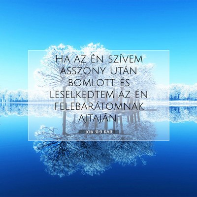 Jób 31:9 Bibliai vers magyarázata