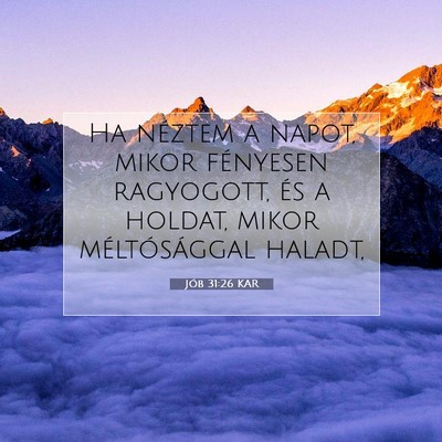 Jób 31:26 KAR Bibliai verskép