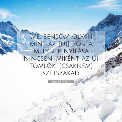 Jób 32:19 KAR Bibliai verskép