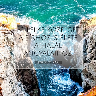 Jób 33:22 Bibliai vers magyarázata