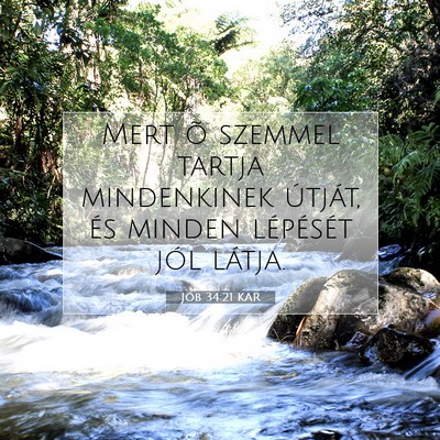 Jób 34:21 Bibliai vers magyarázata