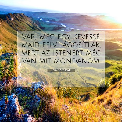 Jób 36:2 Bibliai vers magyarázata