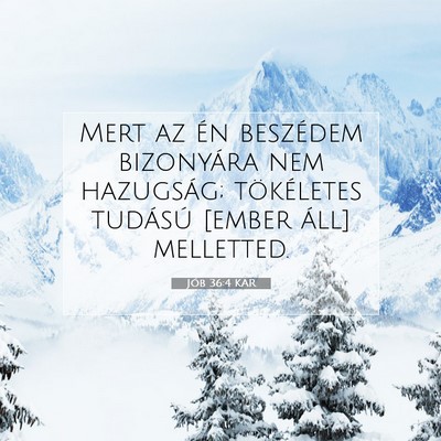 Jób 36:4 Bibliai vers magyarázata
