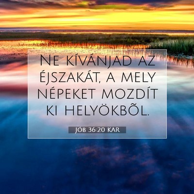 Jób 36:20 Bibliai vers magyarázata