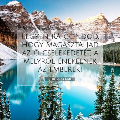 Jób 36:24 Bibliai vers magyarázata