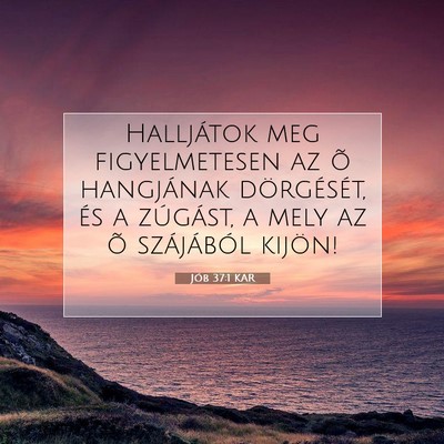 Jób 37:1 Bibliai vers magyarázata