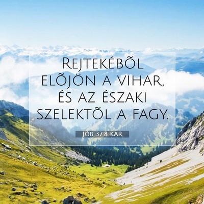 Jób 37:8 Bibliai vers magyarázata