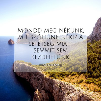 Jób 37:18 KAR Bibliai verskép
