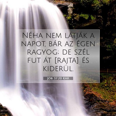 Jób 37:20 Bibliai vers magyarázata