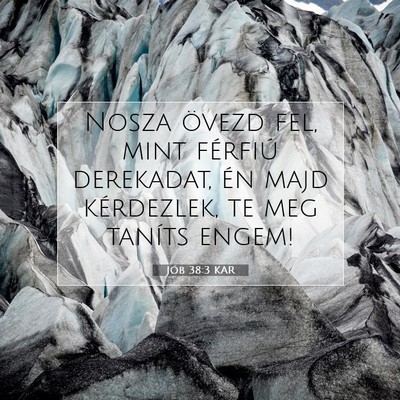 Jób 38:3 Bibliai vers magyarázata
