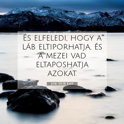 Jób 39:18 KAR Bibliai verskép