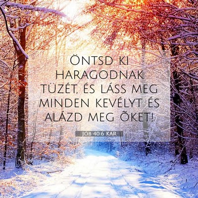 Jób 40:6 Bibliai vers magyarázata