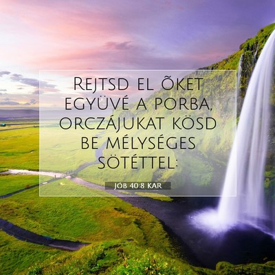 Jób 40:8 Bibliai vers magyarázata