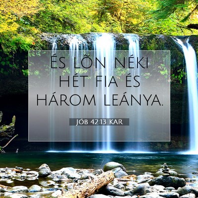 Jób 42:13 Bibliai vers magyarázata