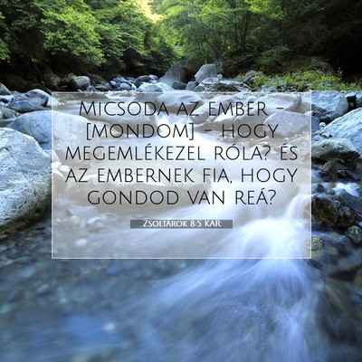 Zsoltárok 8:5 Bibliai vers magyarázata
