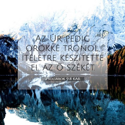 Zsoltárok 9:8 Bibliai vers magyarázata