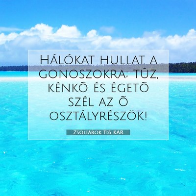 Zsoltárok 11:6 Bibliai vers magyarázata
