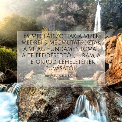 Zsoltárok 18:16 Bibliai vers magyarázata
