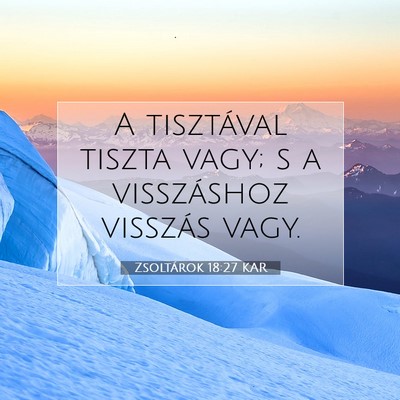 Zsoltárok 18:27 Bibliai vers magyarázata