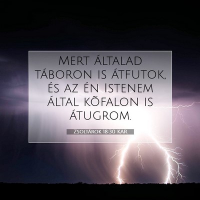 Zsoltárok 18:30 Bibliai vers magyarázata