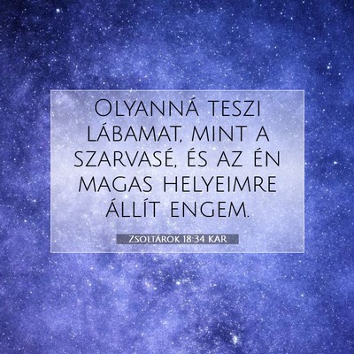 Zsoltárok 18:34 Bibliai vers magyarázata
